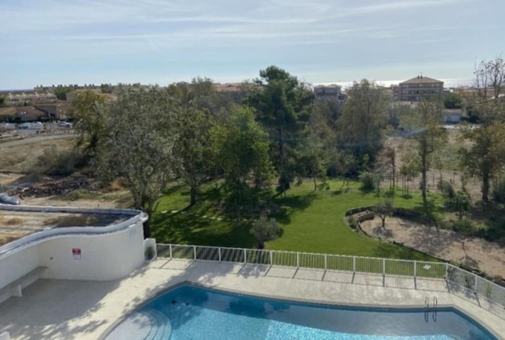 T2 Neuf + Piscine, 5 Mn A Pied Des Plages Sérignan المظهر الخارجي الصورة
